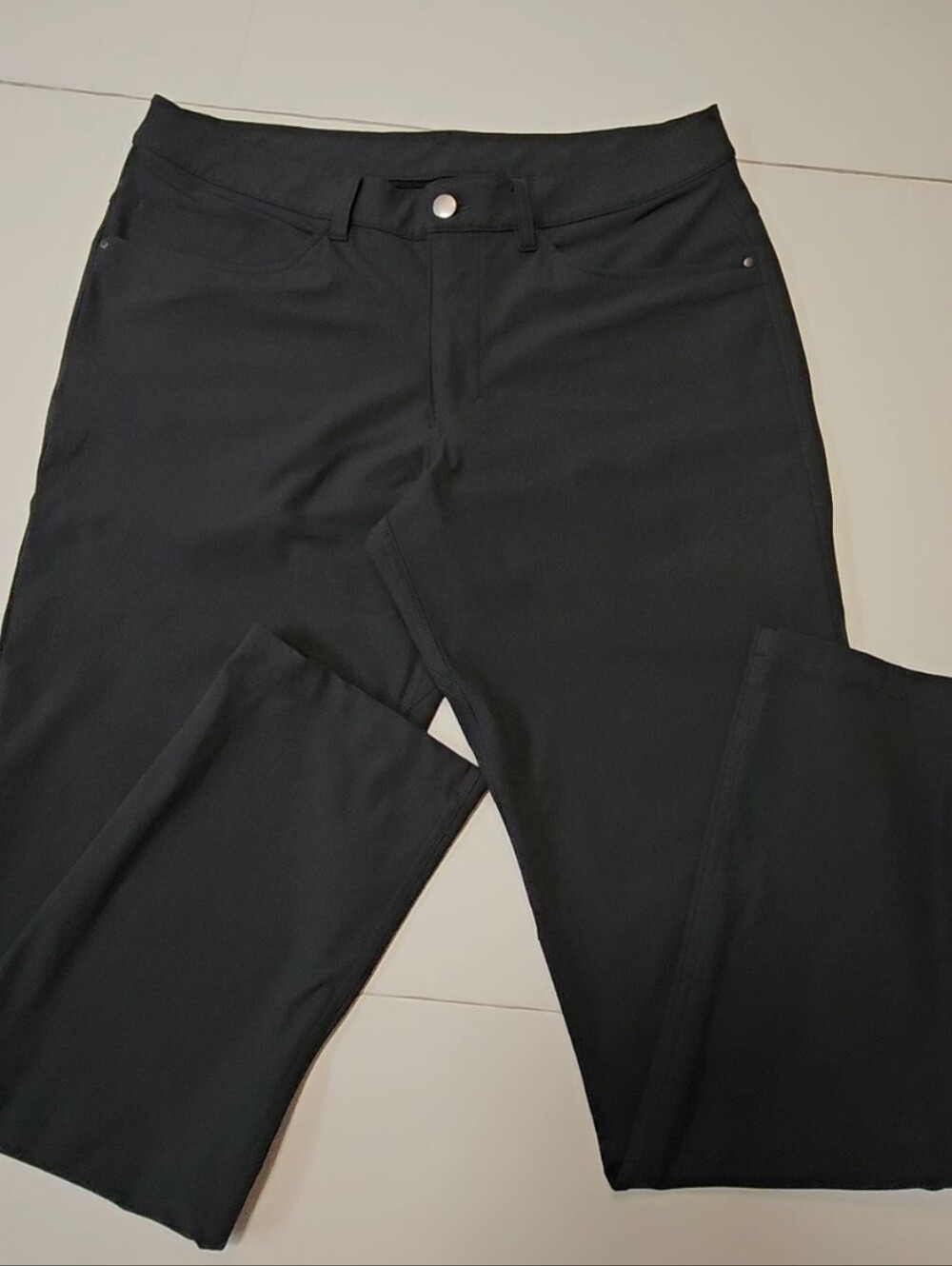 Lululemon ABC Pant 5-Pocket Bundle 33x32 Dark Grey Obsidian & Trench Beige Set 2 - Picture 12 of 17